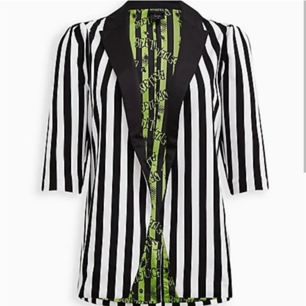 Torrid BEETLEJUICE PONTE TAILORED BLAZER 2X XXlarge - Halloween